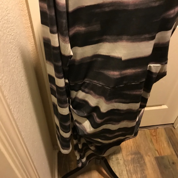 Rachel Roy Black Purple Beige. Like New.mid Length Ruching and A Waisy Work/Offi - Picture 6 of 11